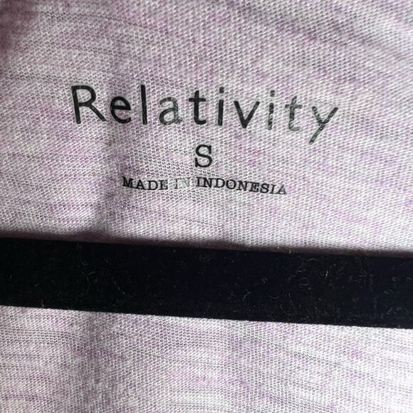 Purple and Cream Relativity Long Sleeve Baseball T-Shirt Size Small - Picture 4 of 6